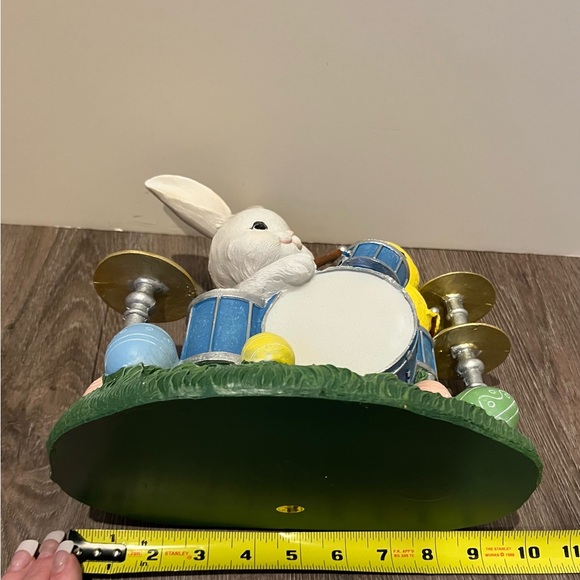 Absolutely Adorable Easter Bunny and Chick Drummer Figurine- NWT - Picture 6 of 6